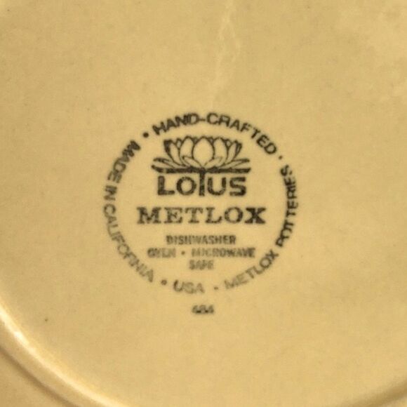 Metlox Lotus Poppytrail Dinner Plate USA - Picture 4 of 4
